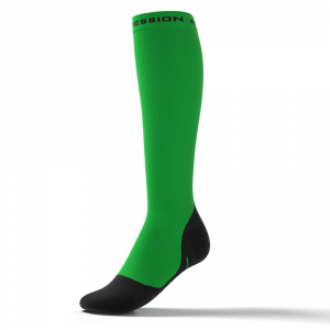 RUNNING ALLROUND SOCKS – grøn/sort