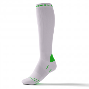 RUNNING ENDURANCE SOCKS – hvid/grøn