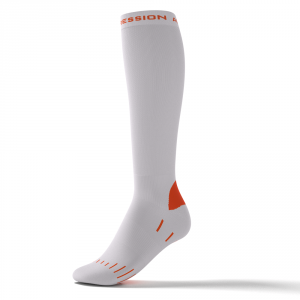 RUNNING ENDURANCE SOCKS – hvid/orange