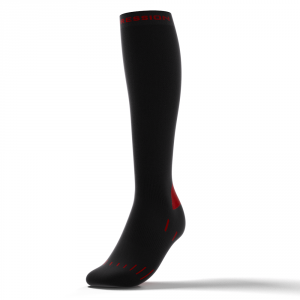 SKI RACE COMPRESSION – schwarz/rot