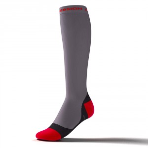 ZANUM PERFORMANCE SOCKS – grau/rot