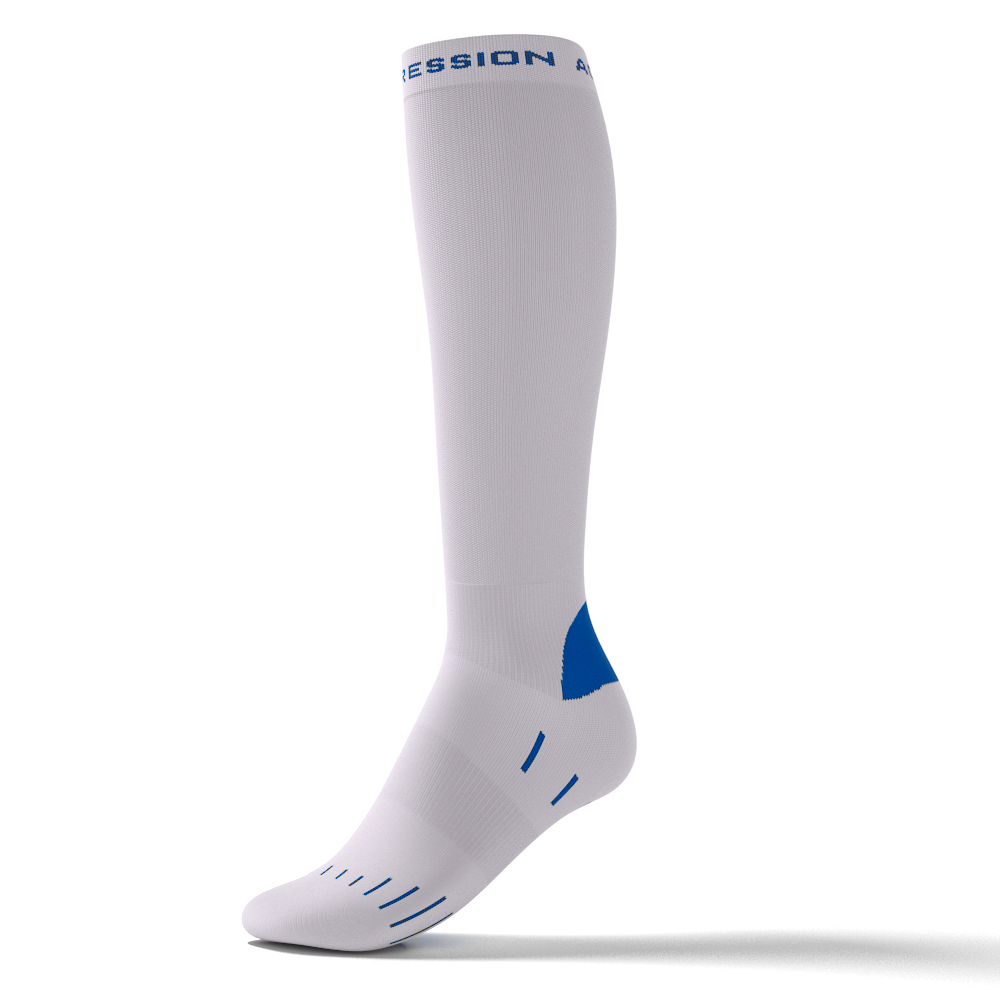 RUNNING ENDURANCE SOCKS – weiß/blau